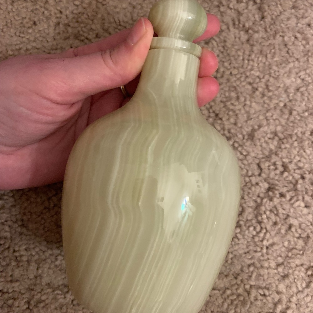 Green Onyx Crystal Decanter